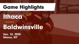 Ithaca  vs Baldwinsville Game Highlights - Jan. 14, 2020