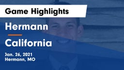 Hermann  vs California  Game Highlights - Jan. 26, 2021