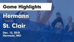 Hermann  vs St. Clair  Game Highlights - Dec. 13, 2018