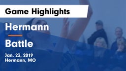 Hermann  vs Battle  Game Highlights - Jan. 23, 2019
