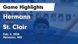 Hermann  vs St. Clair  Game Highlights - Feb. 4, 2020
