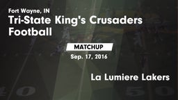 Matchup: Tri-State Christian vs. La Lumiere Lakers 2016