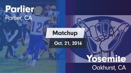 Matchup: Parlier  vs. Yosemite  2016
