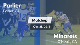 Matchup: Parlier  vs. Minarets  2016
