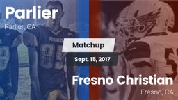 Matchup: Parlier  vs. Fresno Christian 2017