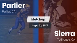 Matchup: Parlier  vs. Sierra  2017