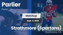Matchup: Parlier  vs. Strathmore (Spartans) 2019