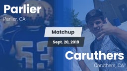 Matchup: Parlier  vs. Caruthers  2019