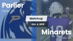 Matchup: Parlier  vs. Minarets  2019