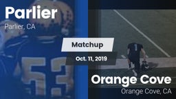 Matchup: Parlier  vs. Orange Cove  2019