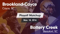 Matchup: Brookland-Cayce vs. Battery Creek  2016