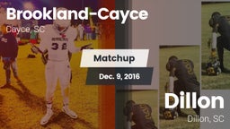 Matchup: Brookland-Cayce vs. Dillon  2016