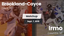 Matchup: Brookland-Cayce vs. Irmo  2018