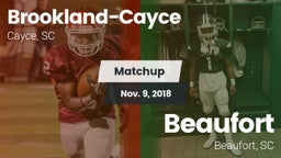Matchup: Brookland-Cayce vs. Beaufort  2018