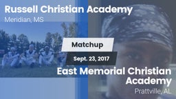 Matchup: Russell Christian vs. East Memorial Christian Academy  2017