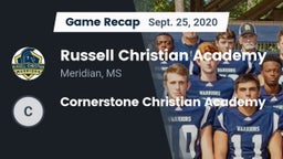 Recap: Russell Christian Academy  vs. Cornerstone Christian Academy 2020