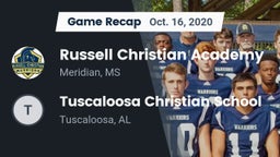 Recap: Russell Christian Academy  vs. Tuscaloosa Christian School 2020