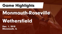 Monmouth-Roseville vs Wethersfield Game Highlights - Dec. 1, 2018