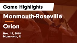 Monmouth-Roseville vs Orion  Game Highlights - Nov. 15, 2018