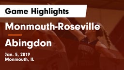 Monmouth-Roseville vs Abingdon Game Highlights - Jan. 5, 2019