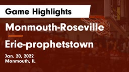 Monmouth-Roseville  vs Erie-prophetstown Game Highlights - Jan. 20, 2022
