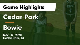 Cedar Park  vs Bowie  Game Highlights - Nov. 17, 2020