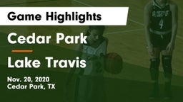 Cedar Park  vs Lake Travis  Game Highlights - Nov. 20, 2020