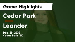 Cedar Park  vs Leander  Game Highlights - Dec. 29, 2020