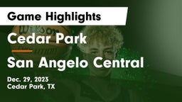 Cedar Park  vs San Angelo Central  Game Highlights - Dec. 29, 2023