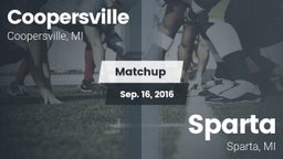 Matchup: Coopersville High vs. Sparta  2016