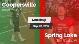 Matchup: Coopersville High vs. Spring Lake  2016