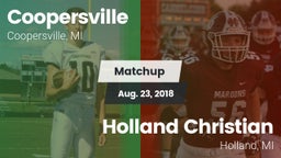 Matchup: Coopersville High vs. Holland Christian 2018