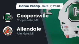 Recap: Coopersville  vs. Allendale  2018