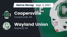 Recap: Coopersville  vs. Wayland Union  2021