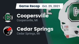 Recap: Coopersville  vs. Cedar Springs  2021