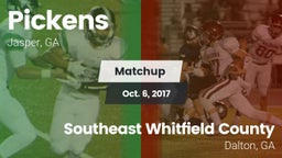 Matchup: Pickens  vs. Southeast Whitfield County 2017