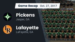 Recap: Pickens  vs. Lafayette  2017