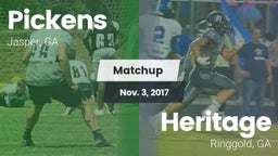 Matchup: Pickens  vs. Heritage  2017