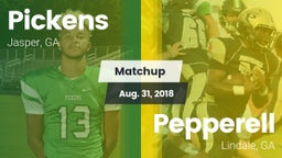 Matchup: Pickens  vs. Pepperell  2018