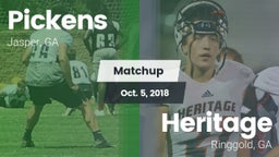 Matchup: Pickens  vs. Heritage  2018