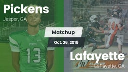 Matchup: Pickens  vs. Lafayette  2018