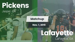Matchup: Pickens  vs. Lafayette  2019