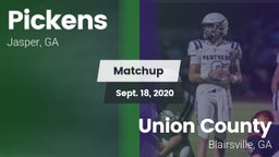 Matchup: Pickens  vs. Union County  2020