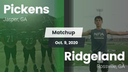 Matchup: Pickens  vs. Ridgeland  2020