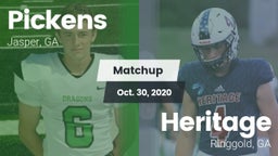 Matchup: Pickens  vs. Heritage  2020
