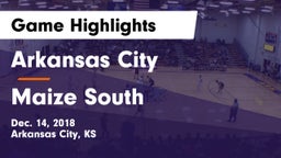 Arkansas City  vs Maize South  Game Highlights - Dec. 14, 2018