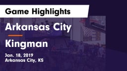Arkansas City  vs Kingman  Game Highlights - Jan. 18, 2019