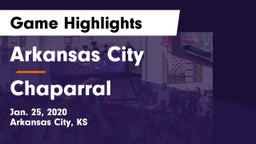 Arkansas City  vs Chaparral  Game Highlights - Jan. 25, 2020