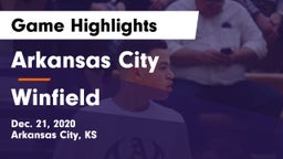 Arkansas City  vs Winfield  Game Highlights - Dec. 21, 2020