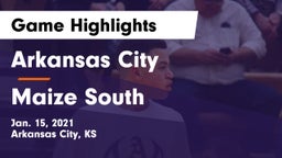 Arkansas City  vs Maize South  Game Highlights - Jan. 15, 2021